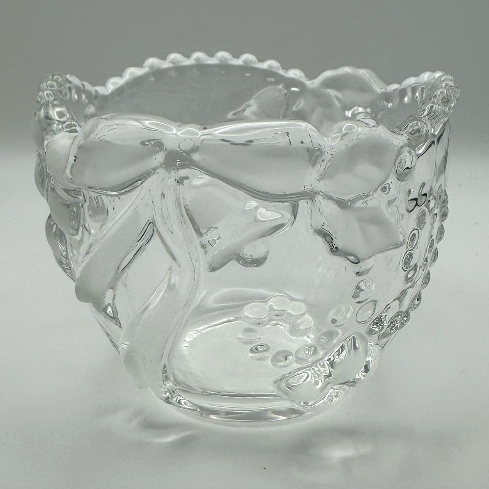 Vintage Glass Christmas Candy Dish - Picture 3 of 4